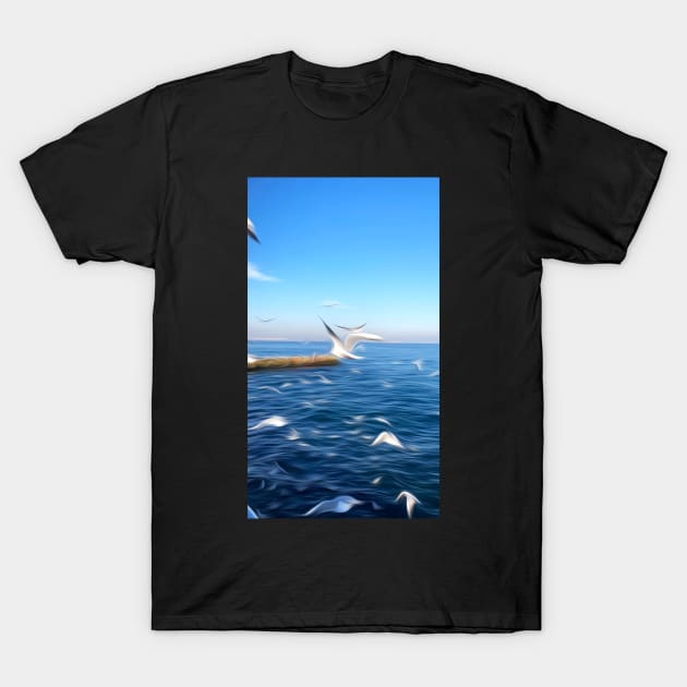 Graphic oil painting T-Shirt by taya-stdnk